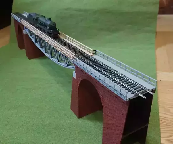 H0 scale Klein Seeberg bridge - FDM