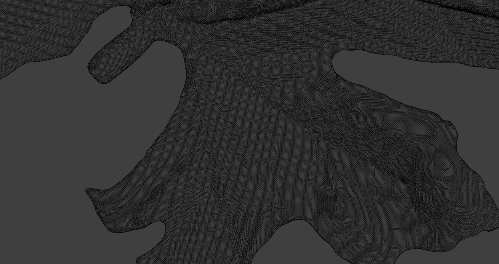 The leaves of bitter gourd vines leaf sculpture models 3D print model_7