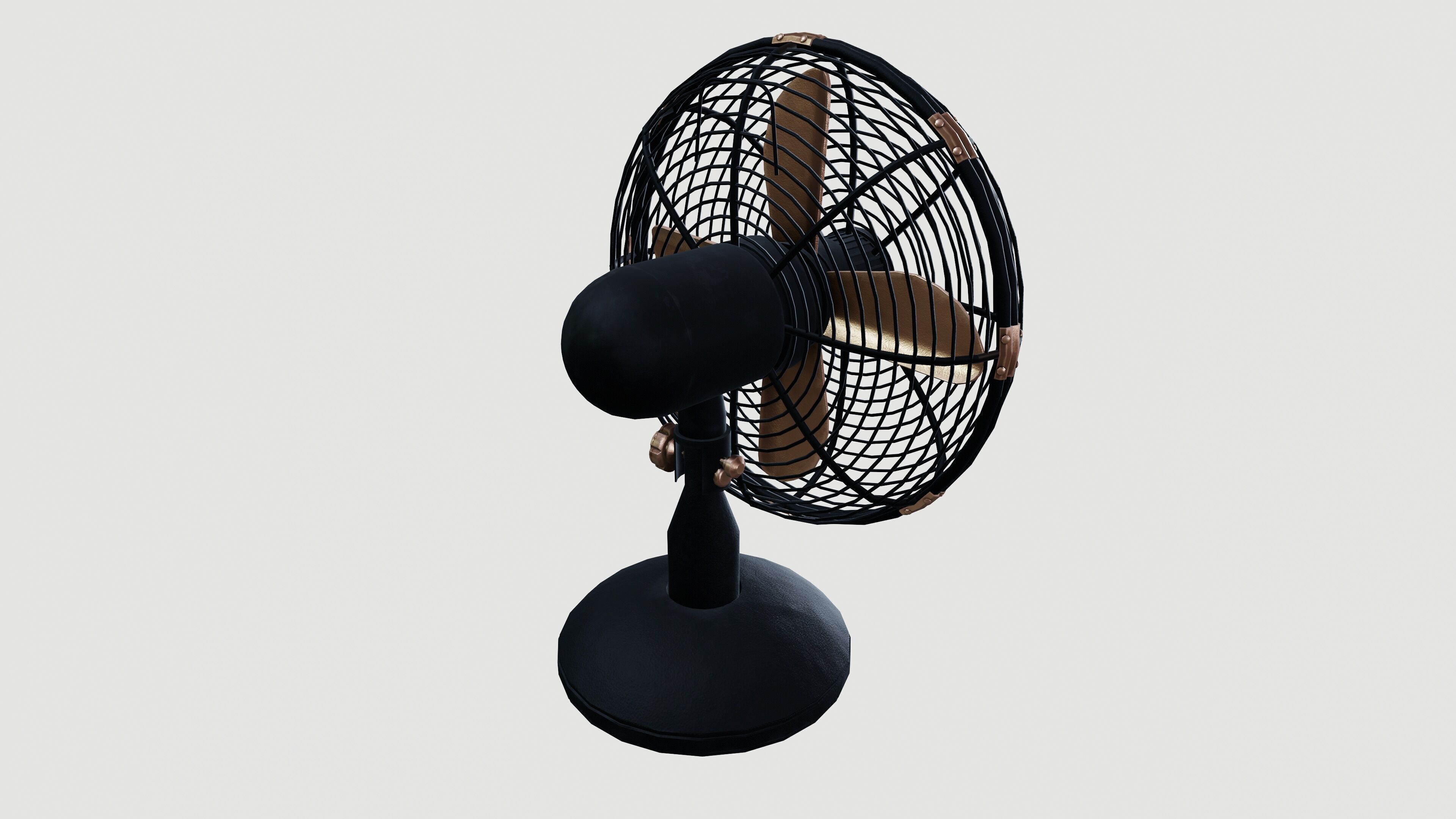 Table fan 3D model_3