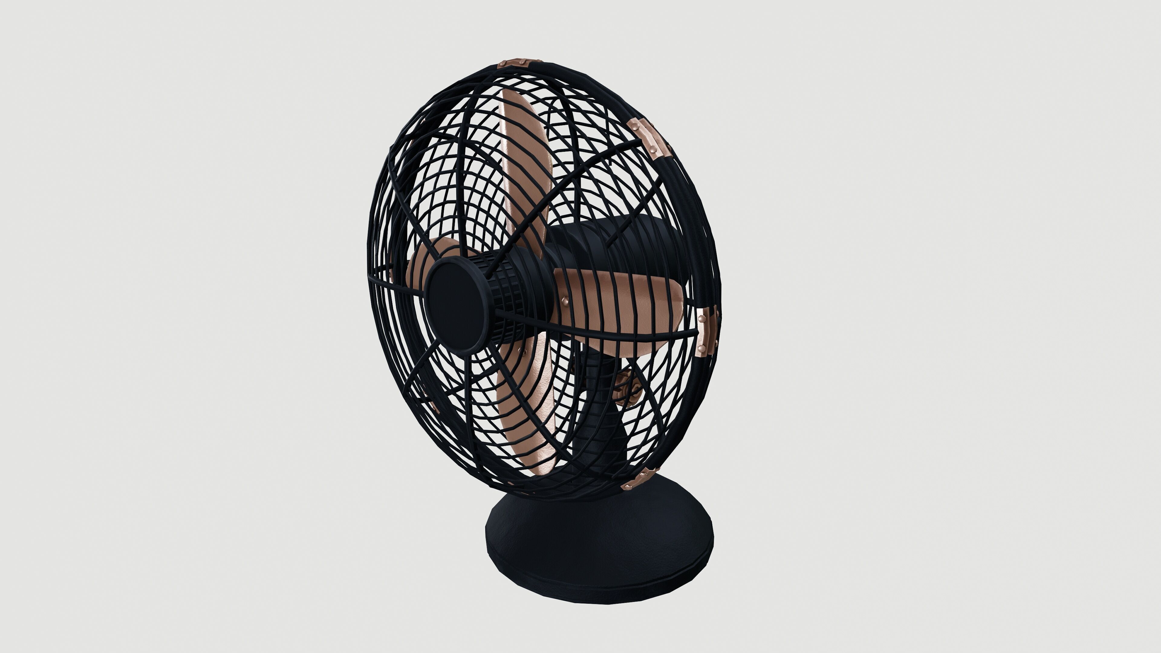 Table fan 3D model_2
