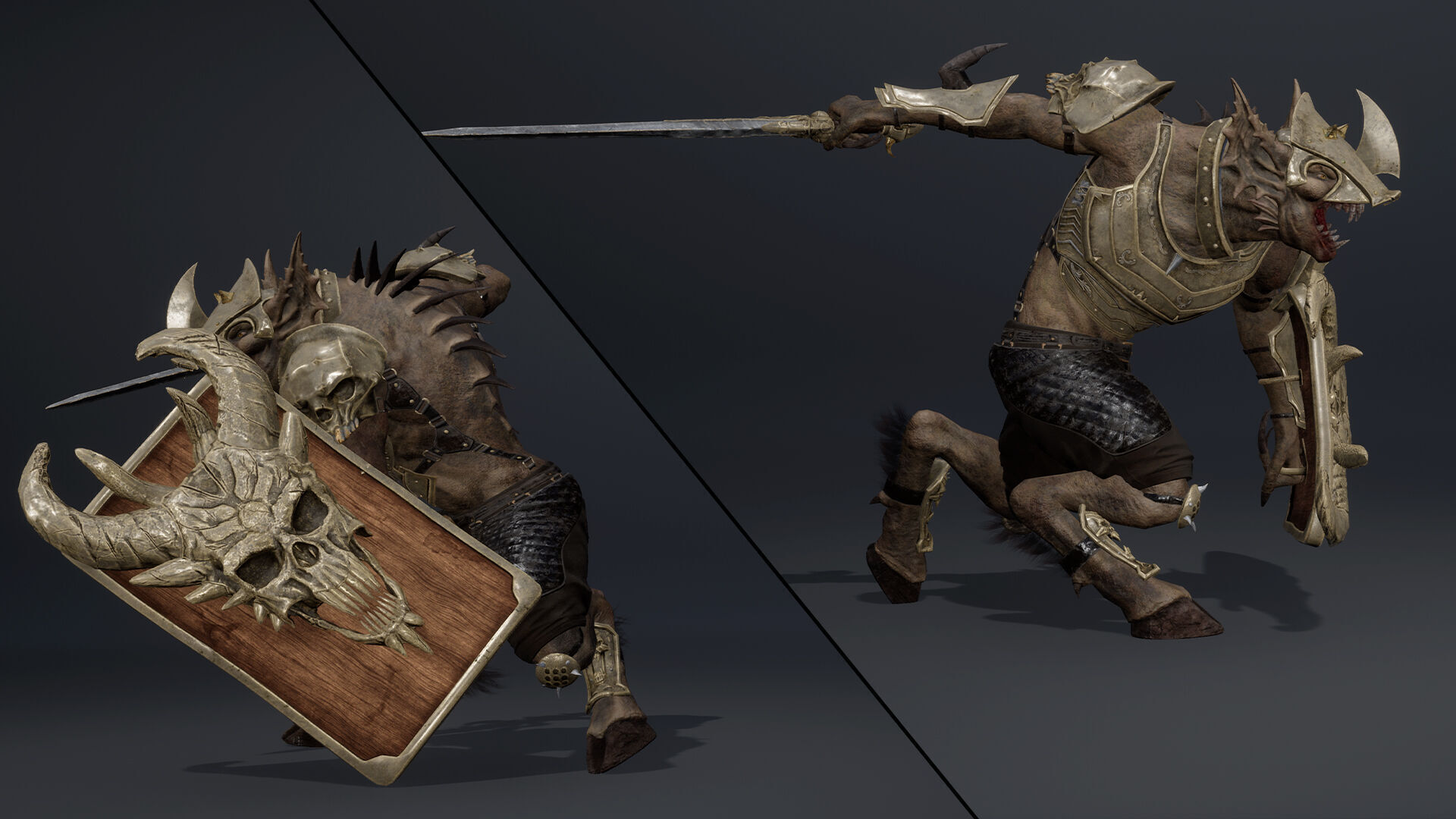 Ember Swordman Arm2 Brutal Low-poly 3D model_7