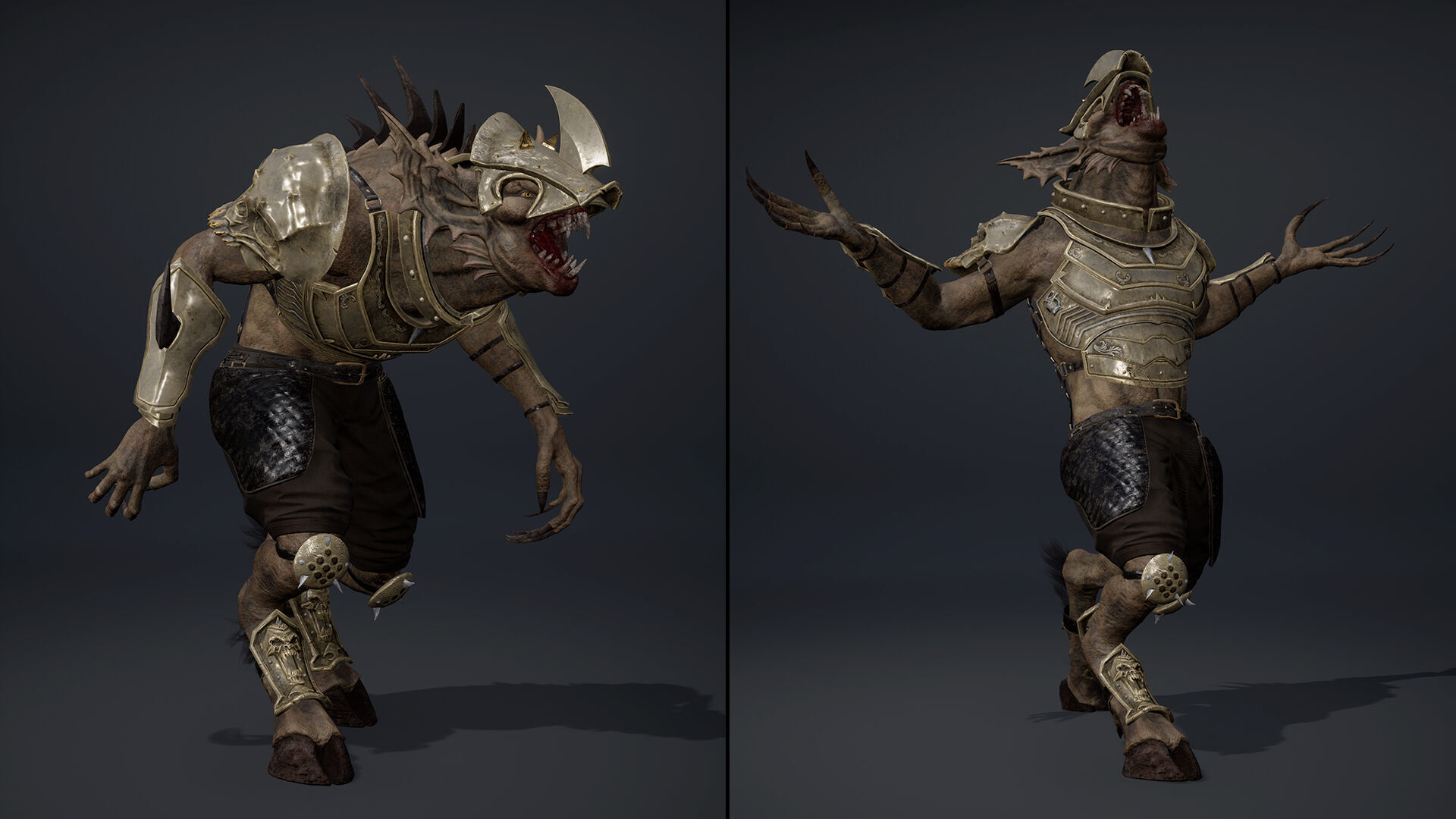 Ember Swordman Arm2 Brutal Low-poly 3D model_17