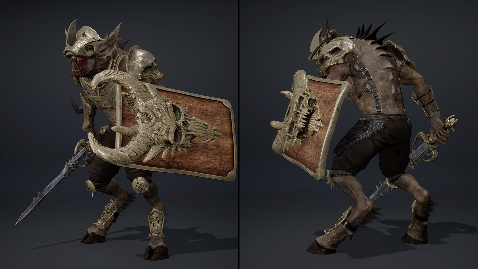 Ember Swordman Arm2 Brutal Low-poly 3D model_19