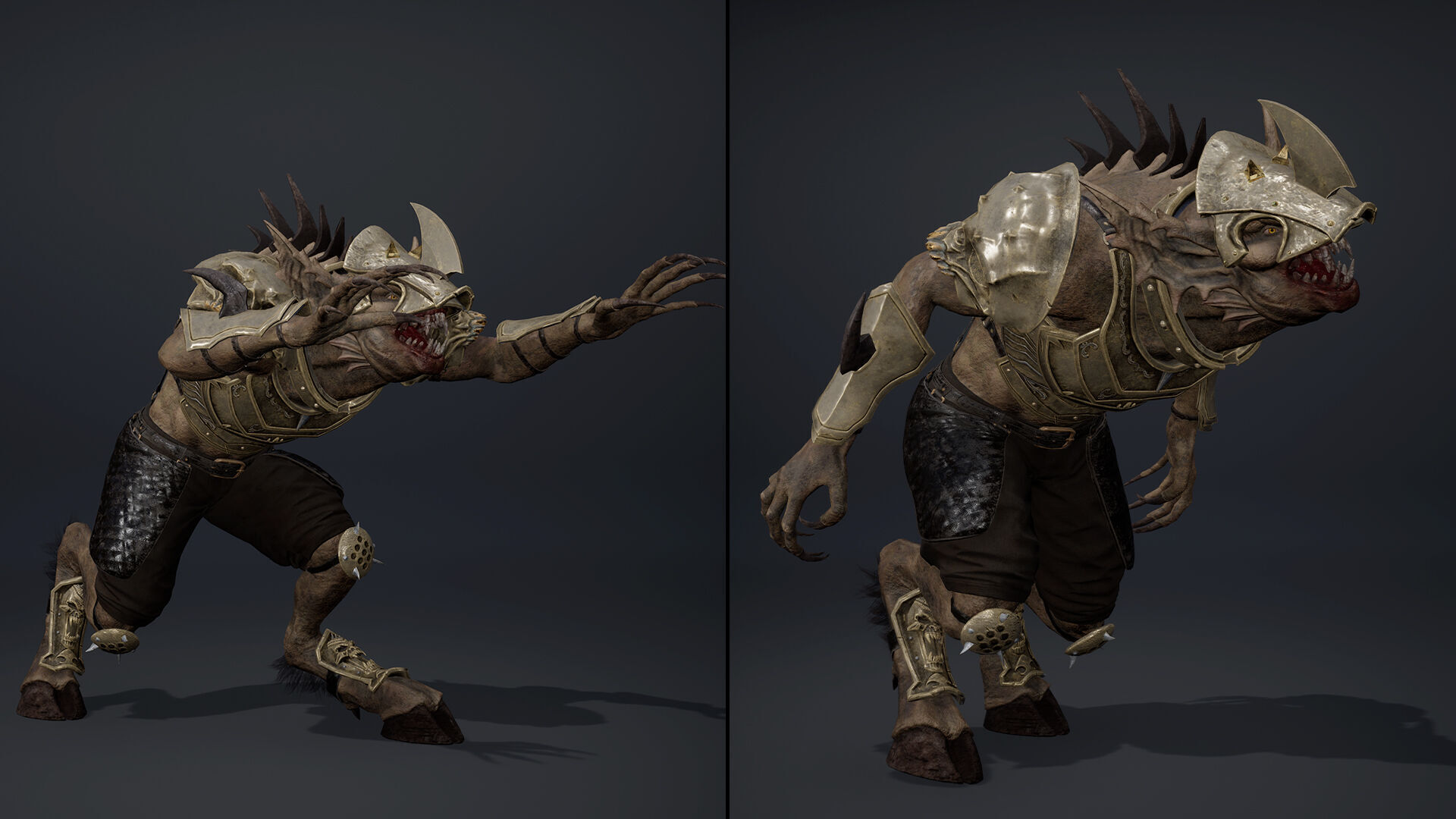 Ember Swordman Arm2 Brutal Low-poly 3D model_13