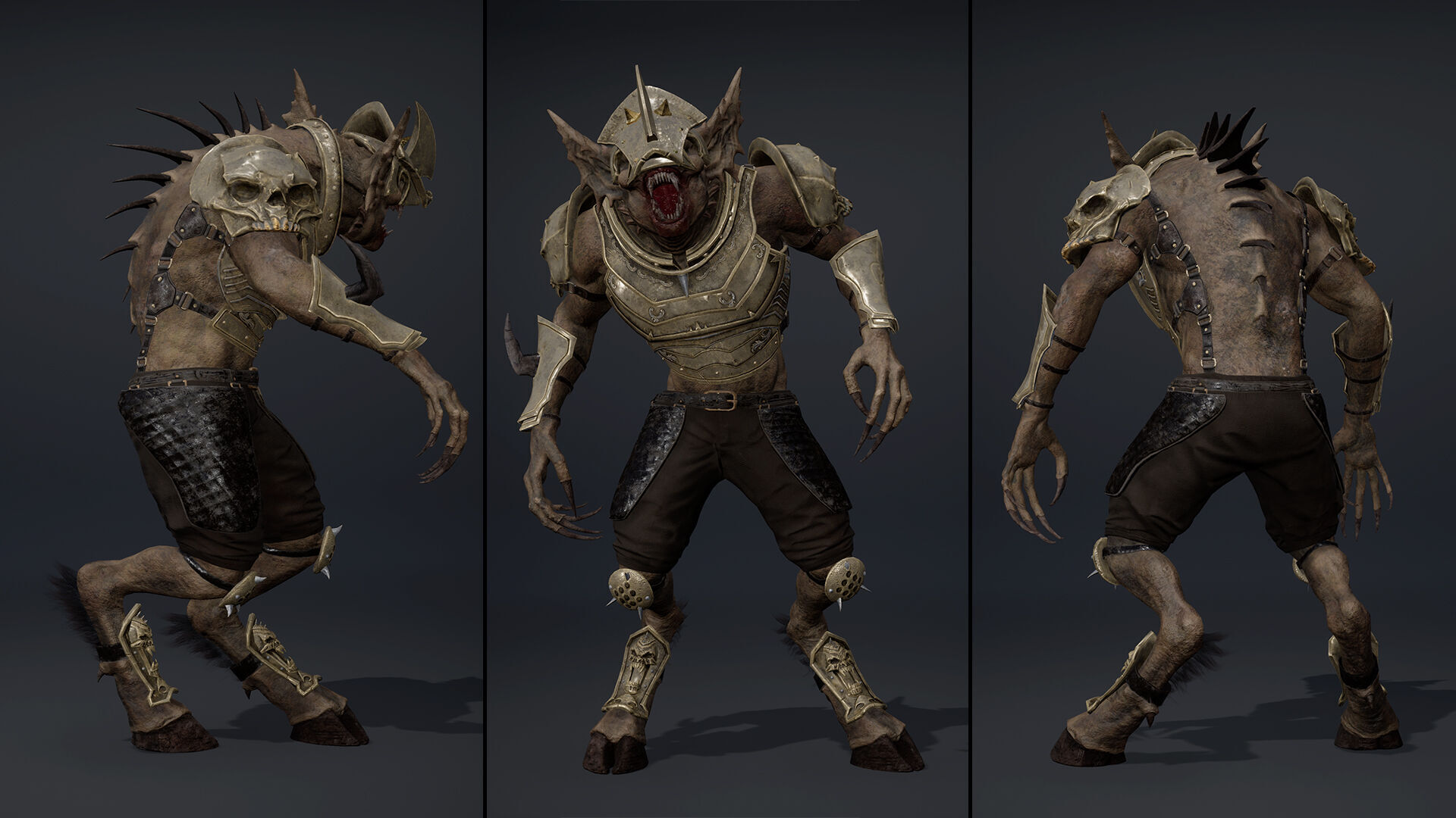 Ember Swordman Arm2 Brutal Low-poly 3D model_11