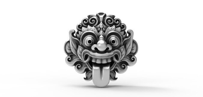 Barong Mask 3D model