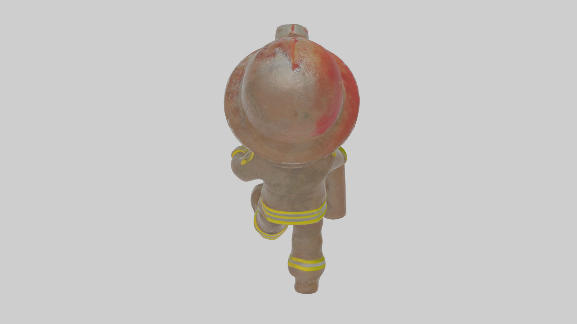 Cartoon Firefighter Low-poly 3D model_23