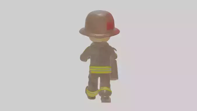 Cartoon Firefighter