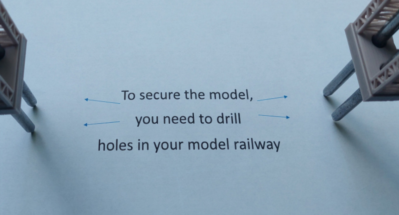 H0 scale Steam Pipe Bridge - FDM 3D print model_7