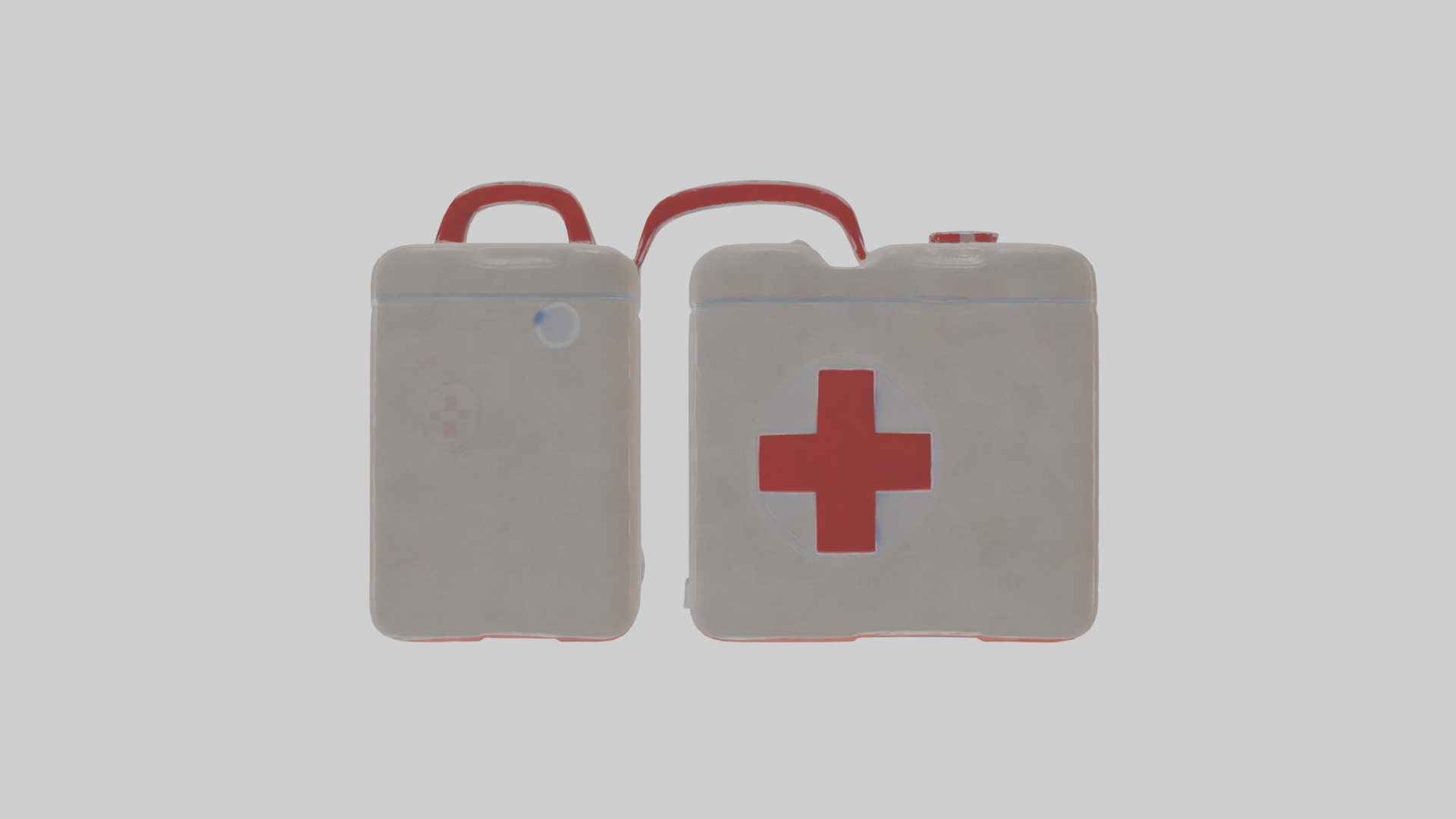 Cartoon First Aid Kit Low-poly 3D model_1