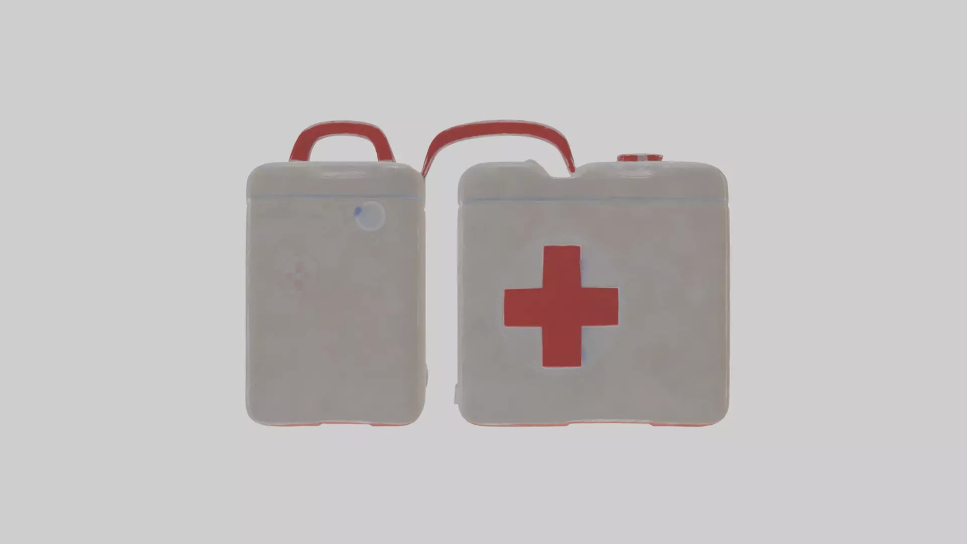 Cartoon First Aid Kit Low-poly 3D model_0