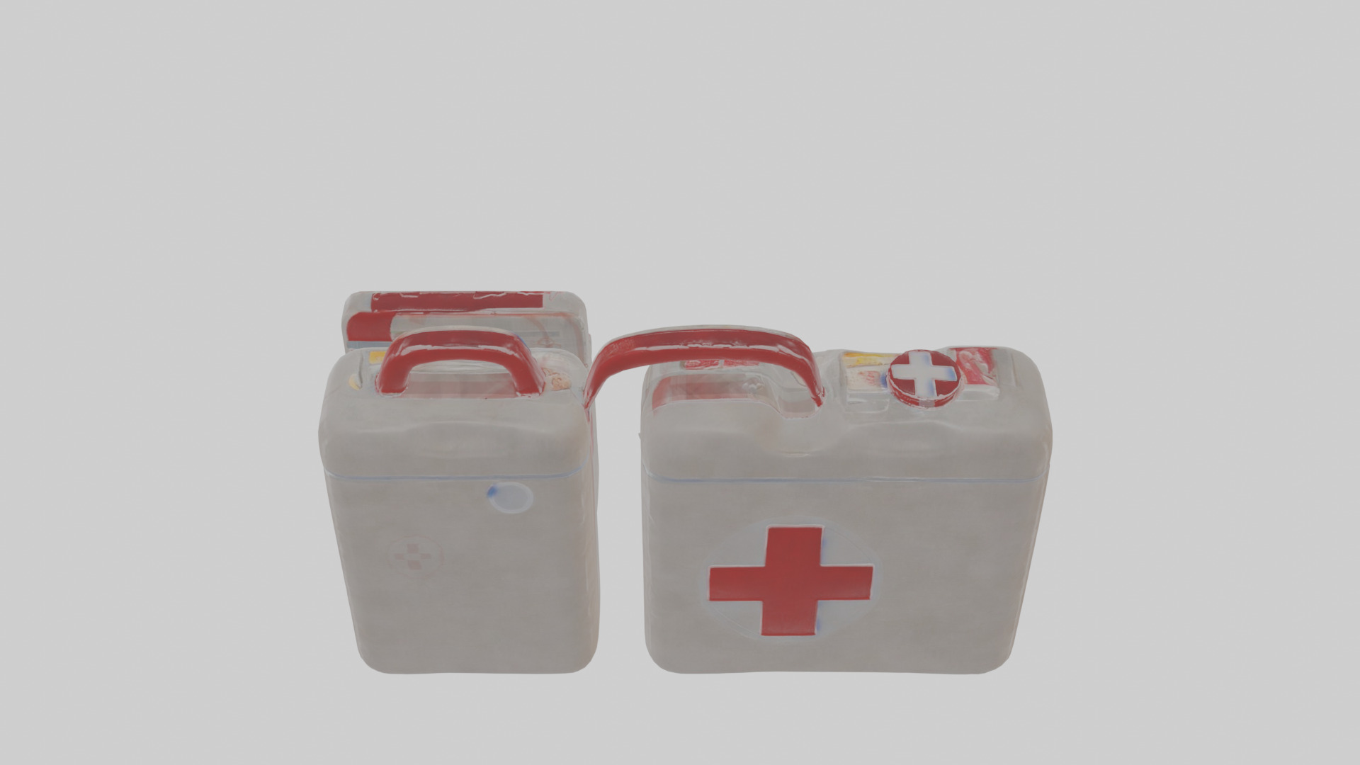 Cartoon First Aid Kit Low-poly 3D model_23