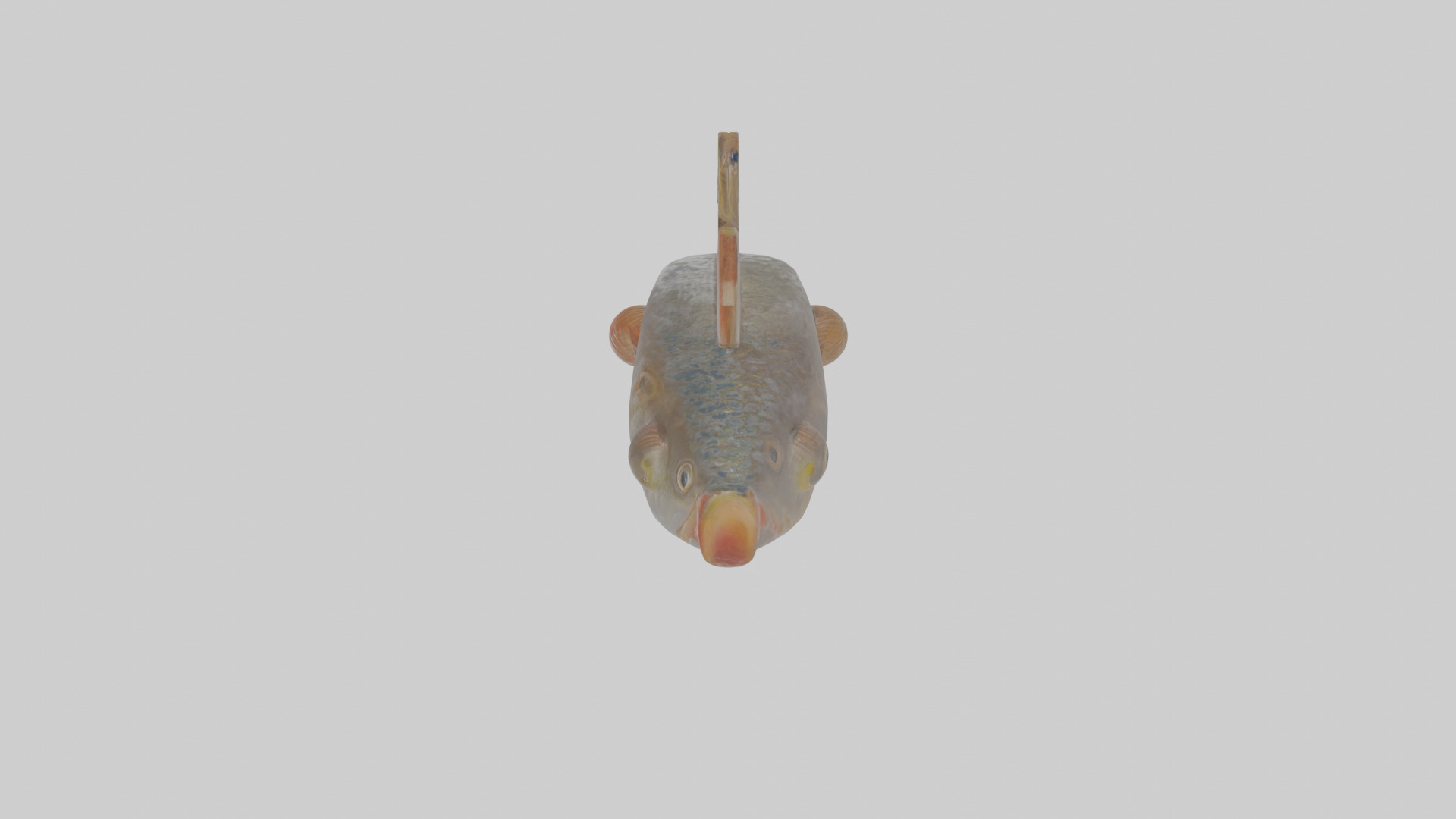Cartoon Fish Hook Low-poly 3D model_25