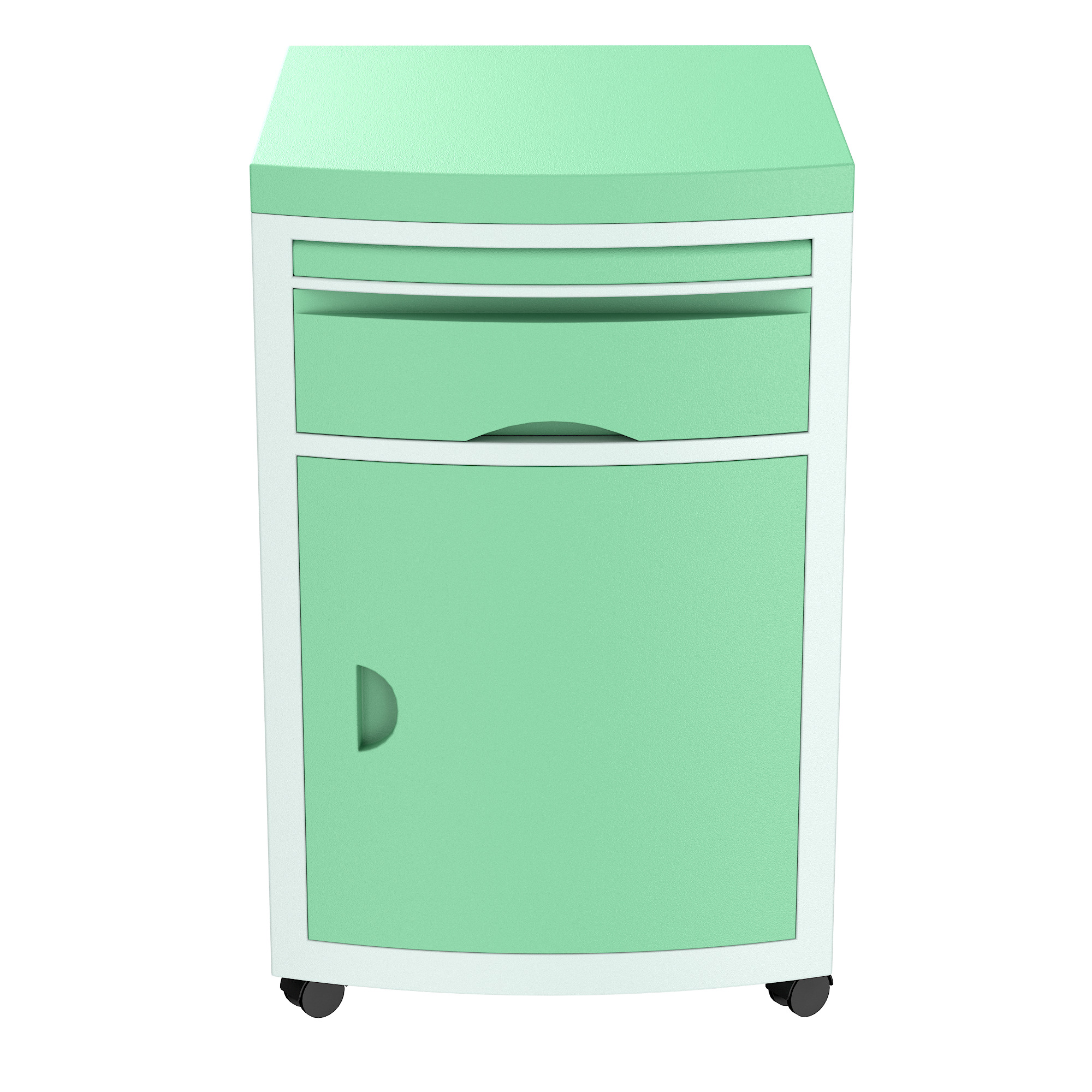 Hospital Bedside Table Low-poly 3D model_13