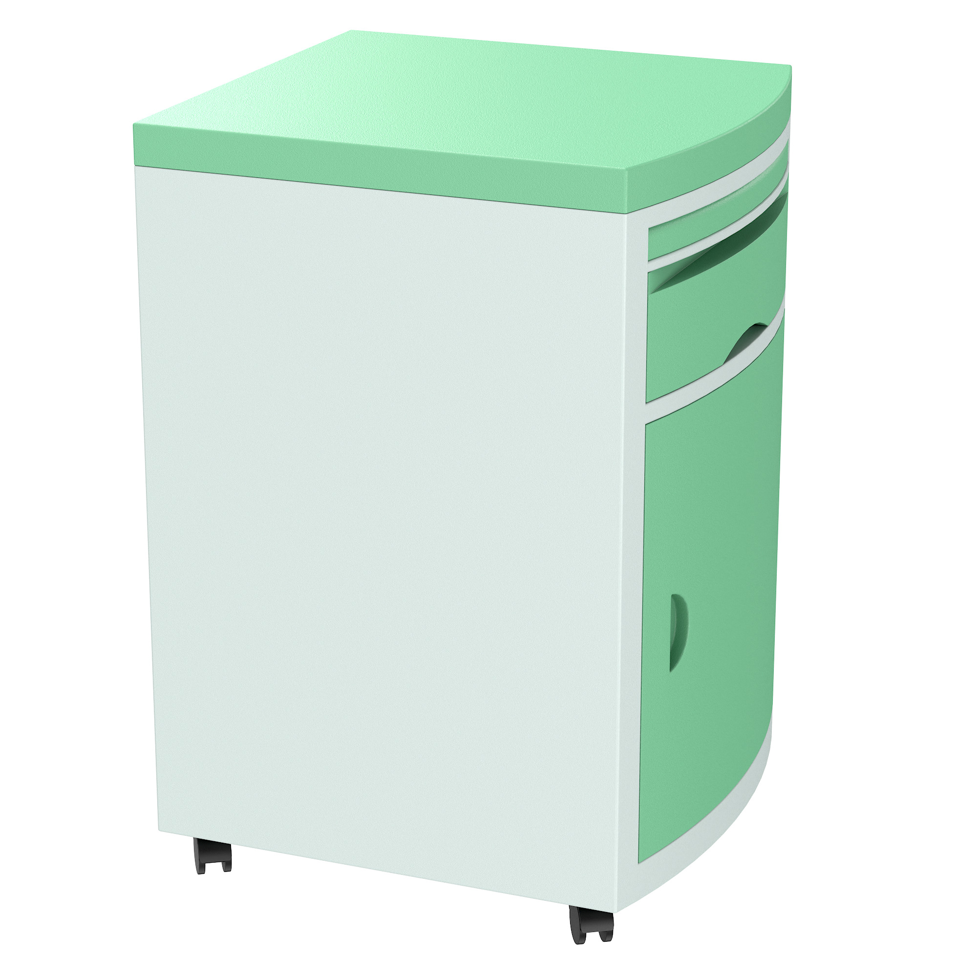 Hospital Bedside Table Low-poly 3D model_39