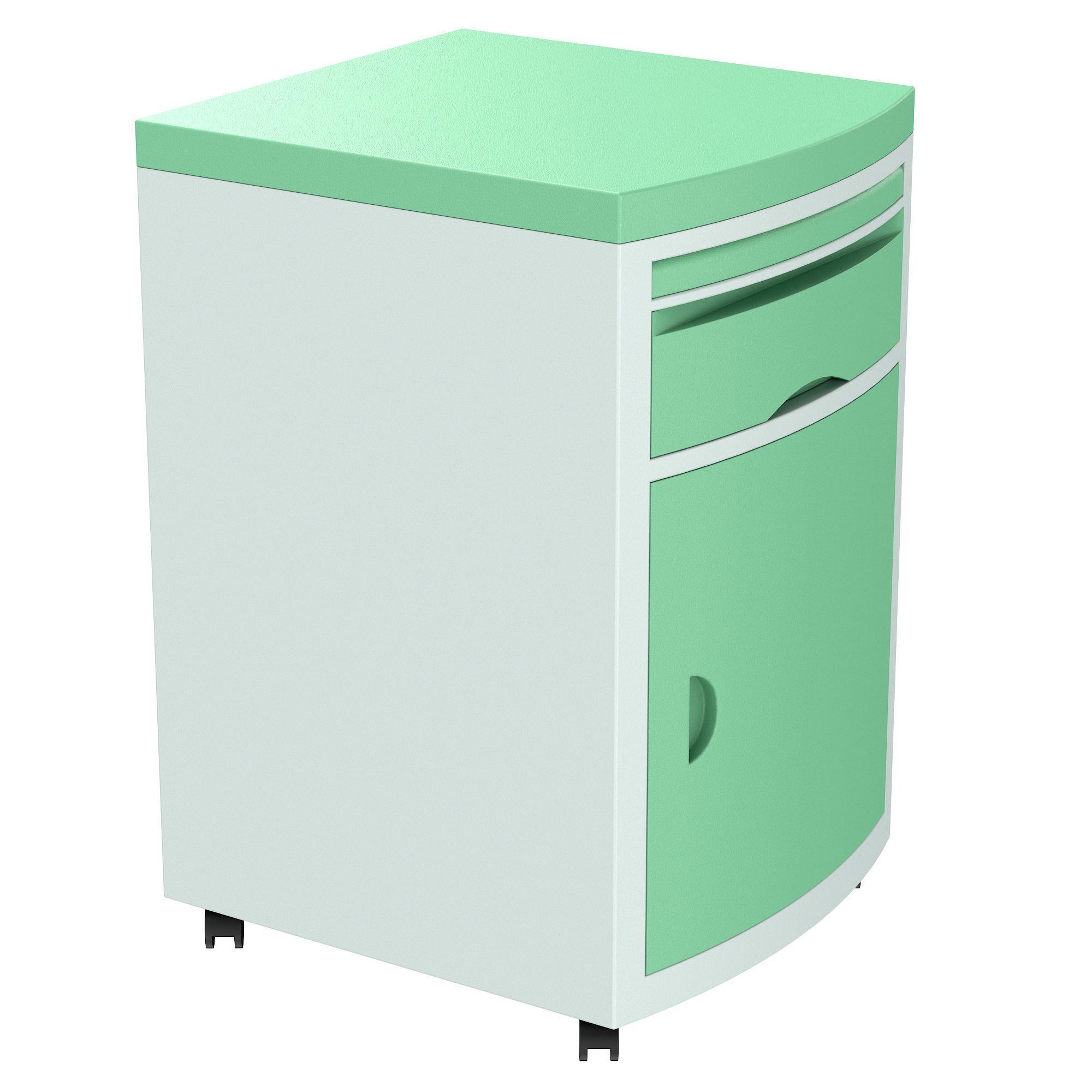 Hospital Bedside Table Low-poly 3D model_40