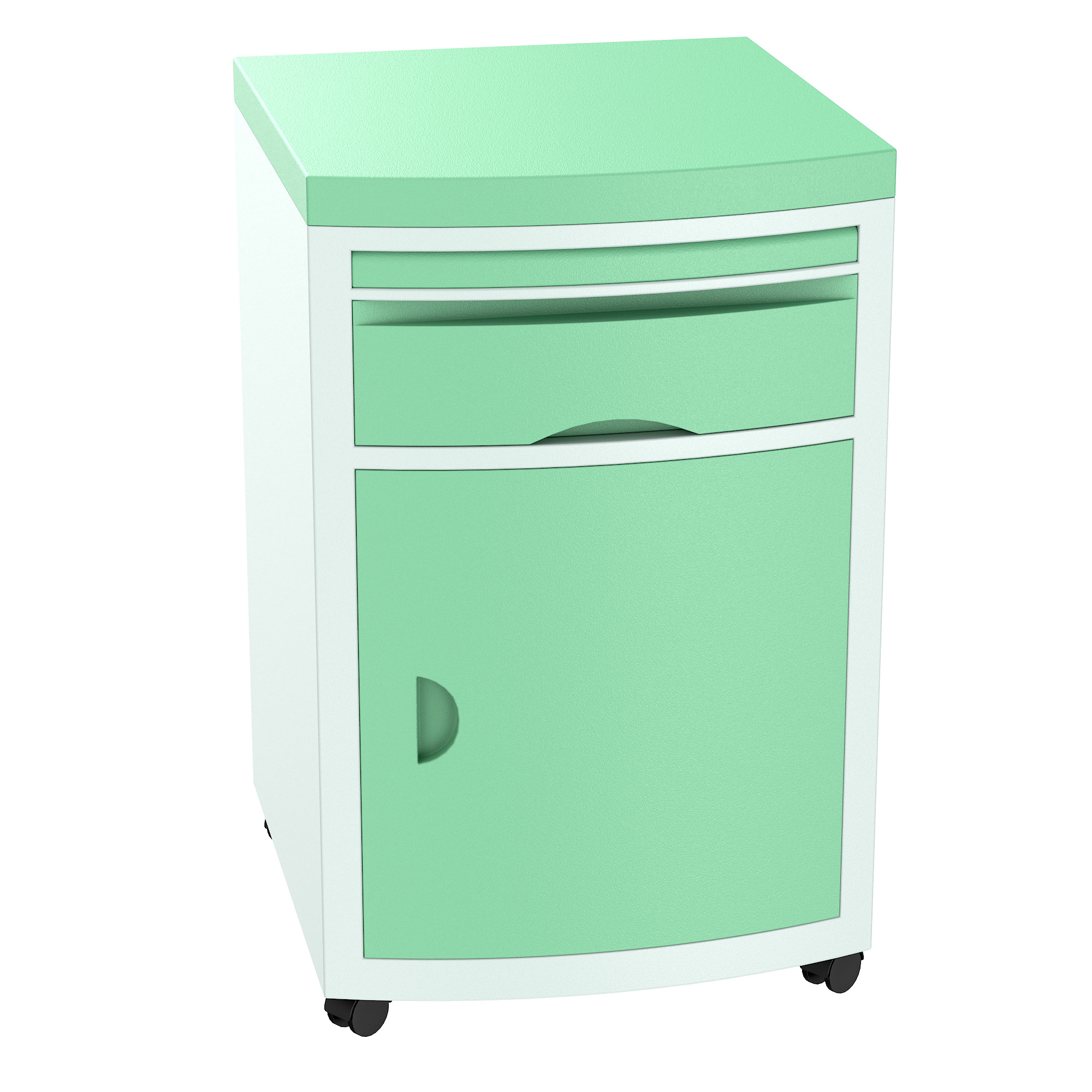 Hospital Bedside Table Low-poly 3D model_44