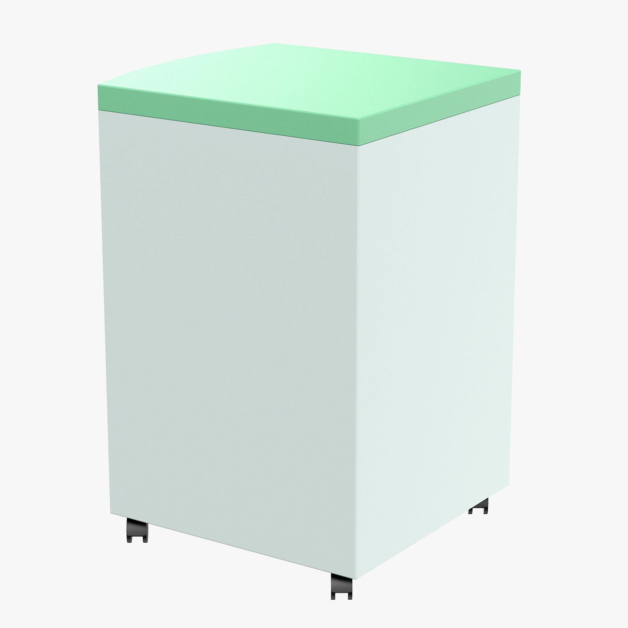 Hospital Bedside Table Low-poly 3D model_3