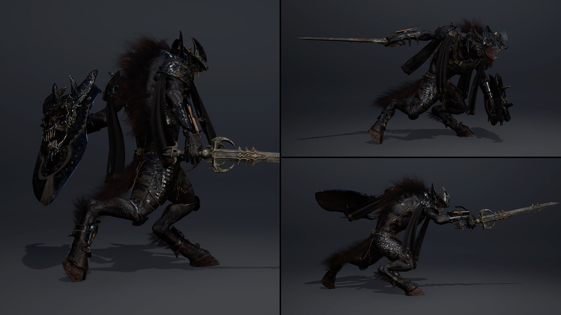 Ember Swordman Arm2 Low-poly 3D model_8