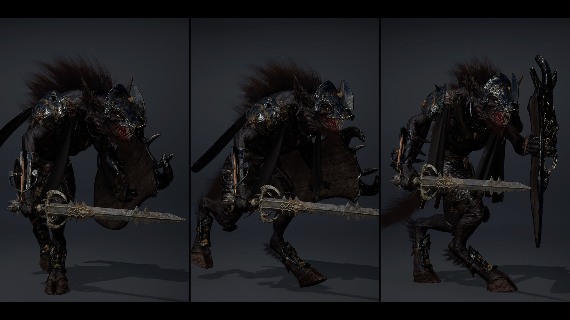 Ember Swordman Arm2 Low-poly 3D model_12