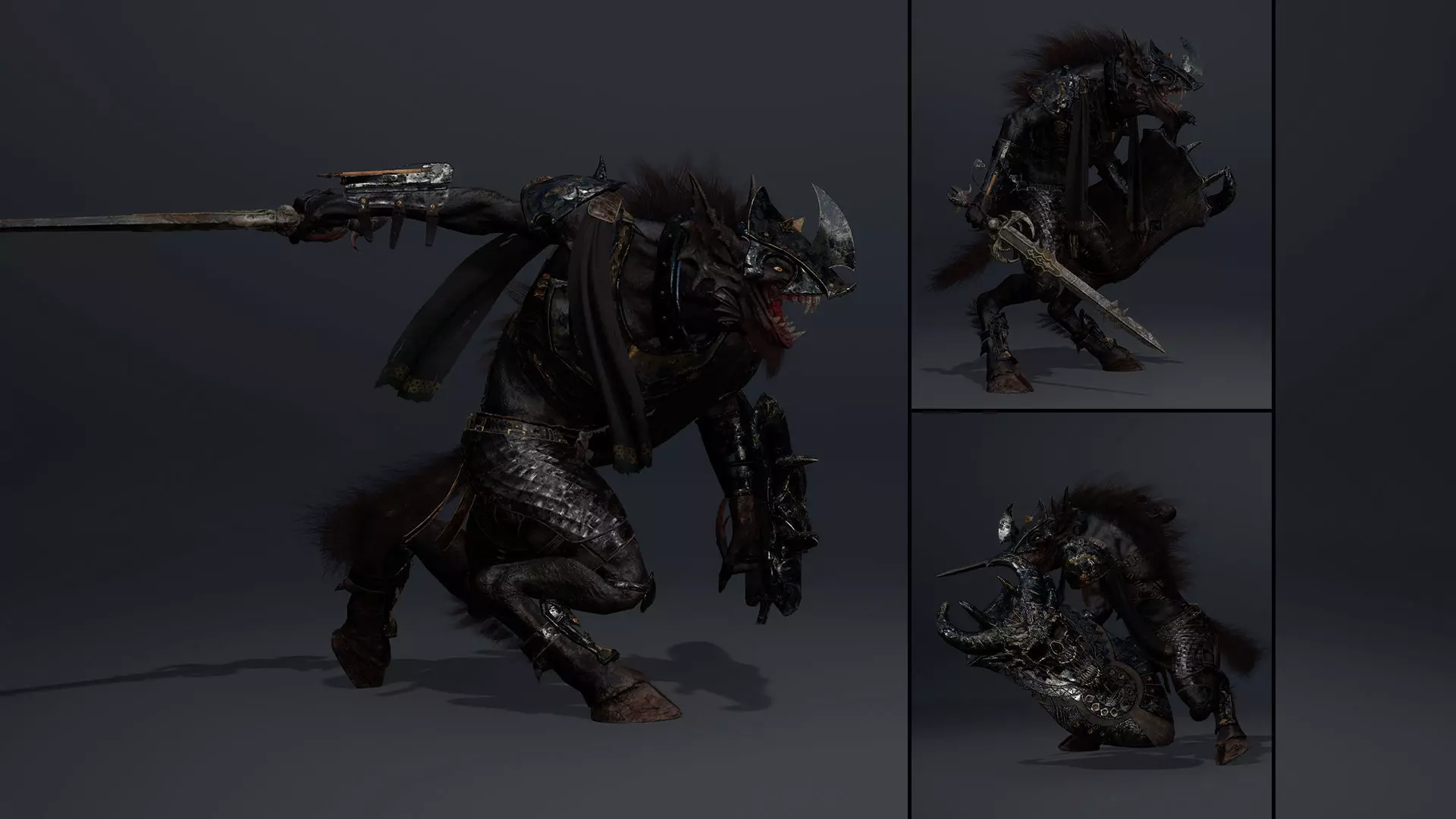 Ember Swordman Arm2 Low-poly 3D model_0