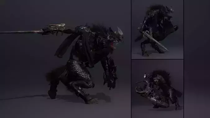 Ember Swordman Arm2 Low-poly 3D model Ember Swordman Arm2 Low-poly 3D model