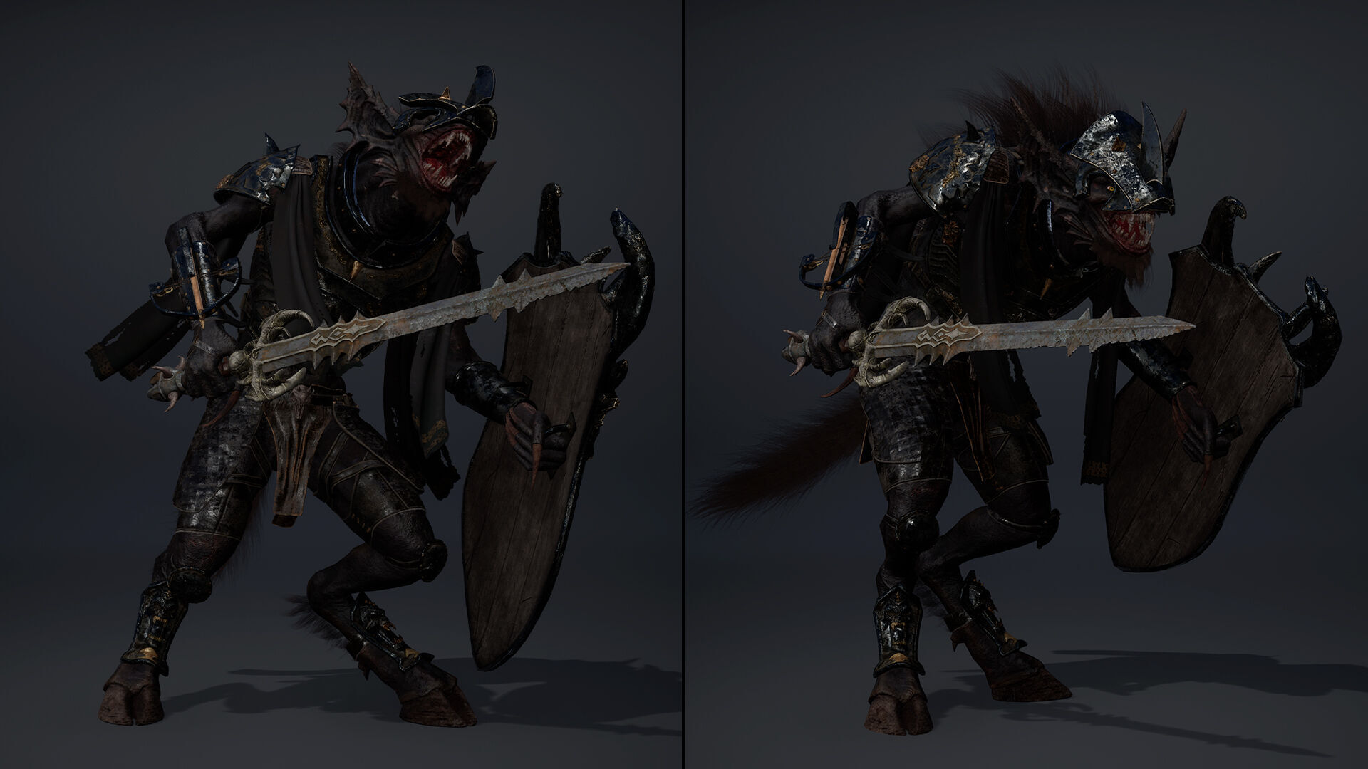 Ember Swordman Arm2 Low-poly 3D model_13