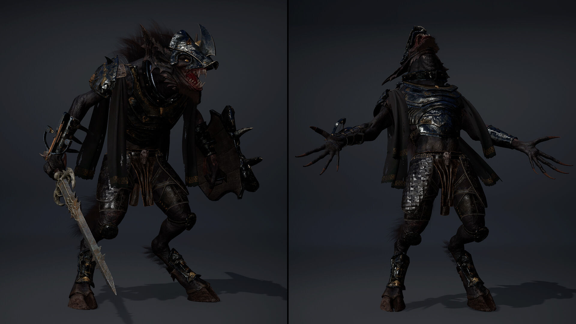 Ember Swordman Arm2 Low-poly 3D model_11