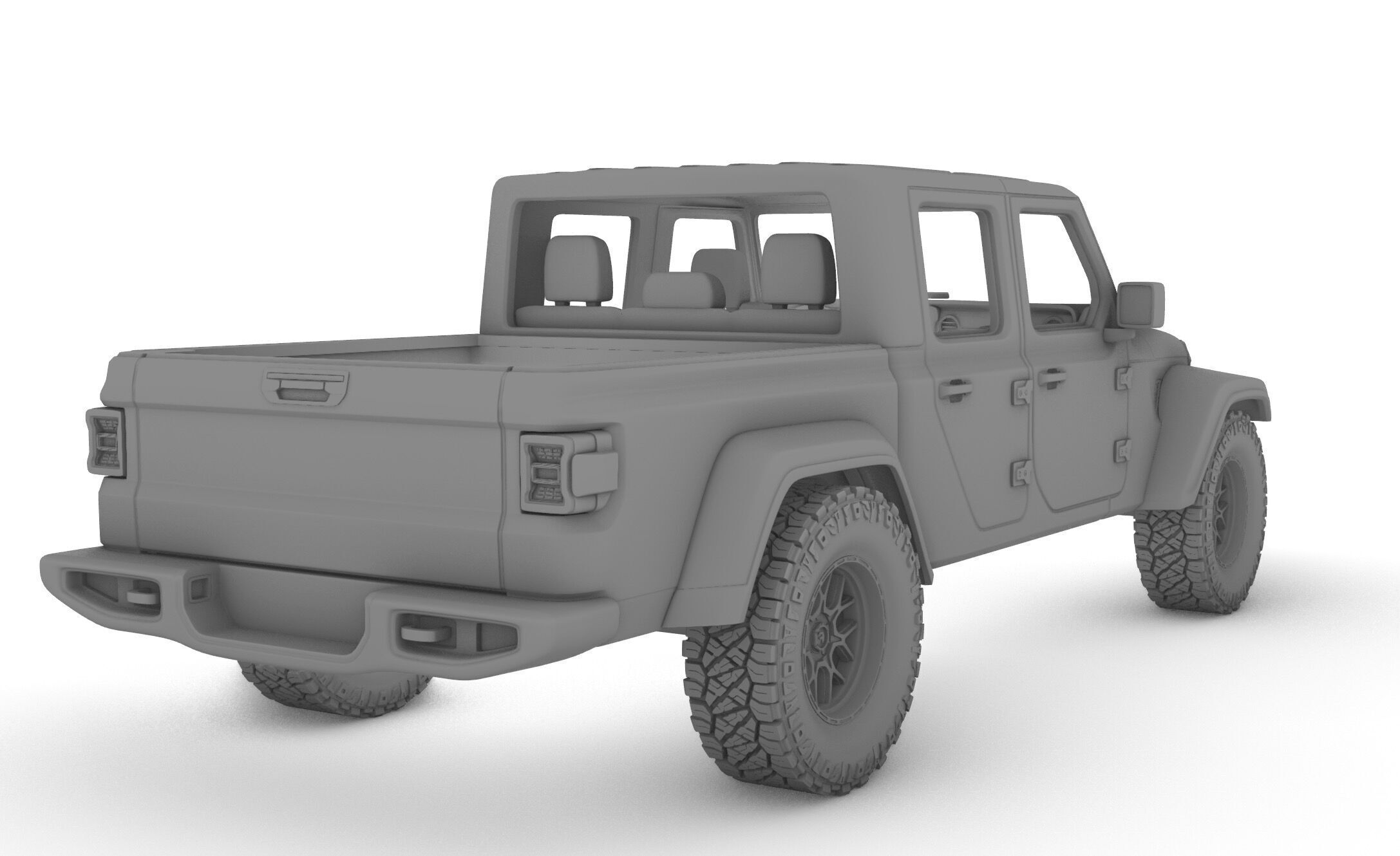 Jeep Gladiator  High precision 3D printing model file 3D print model_5