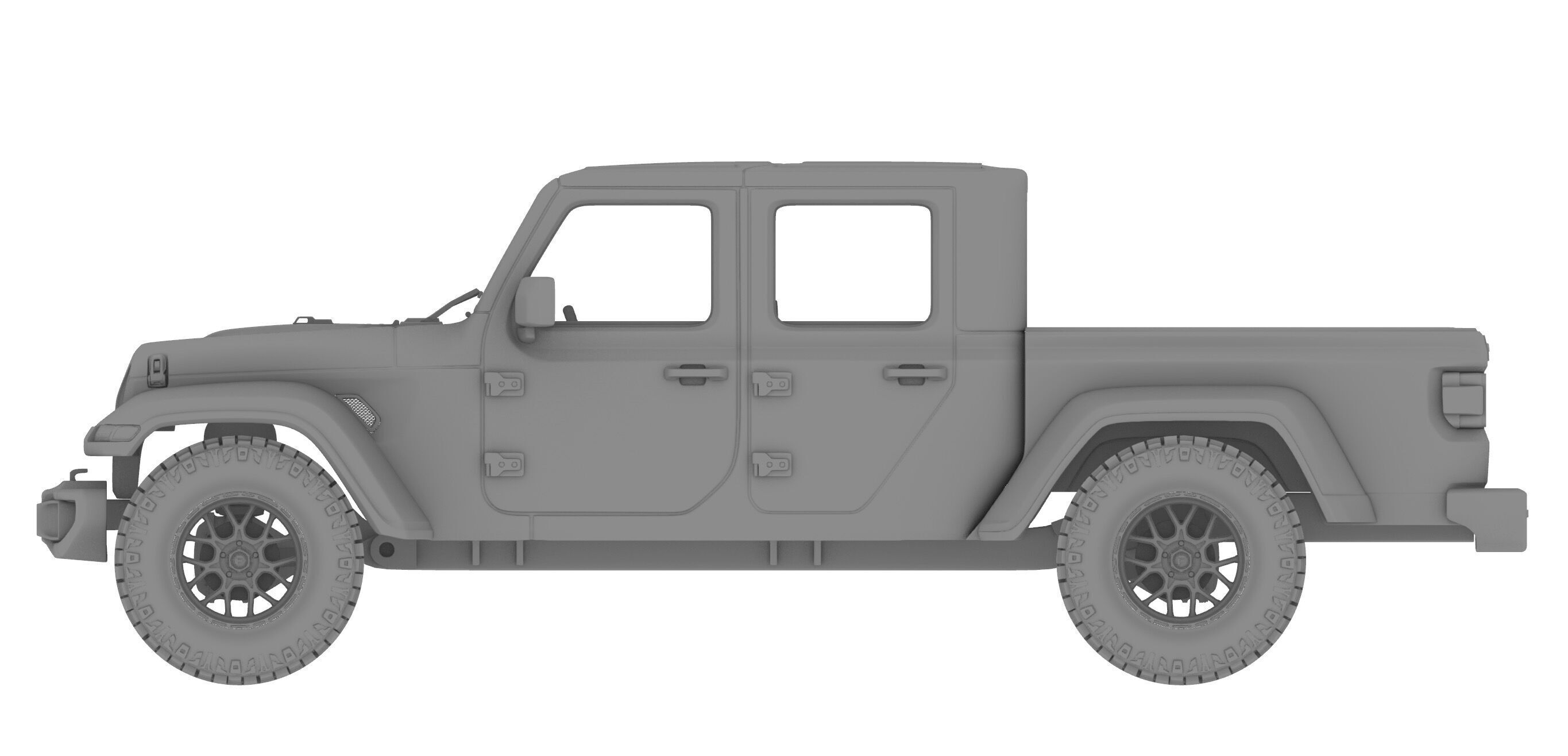 Jeep Gladiator  High precision 3D printing model file 3D print model_2