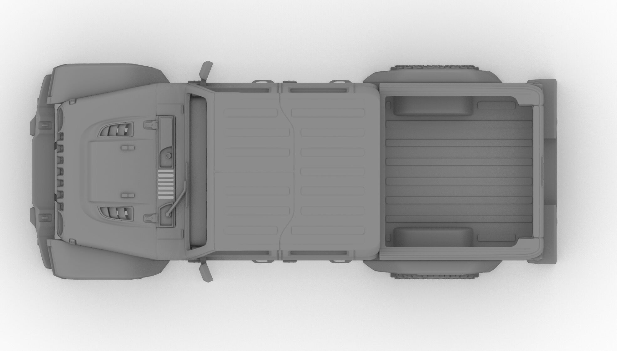 Jeep Gladiator  High precision 3D printing model file 3D print model_1