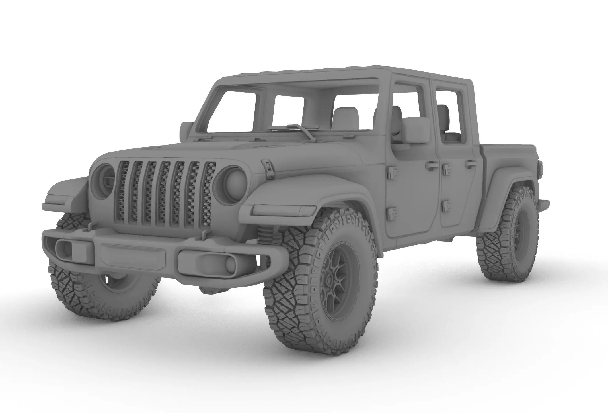 Jeep Gladiator  High precision 3D printing model file 3D print model_0