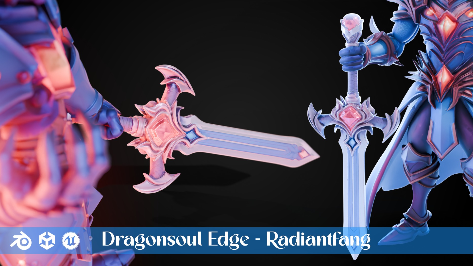 Stylized Sword - Dragonsoul Edge Pack 3D Model Collection_4