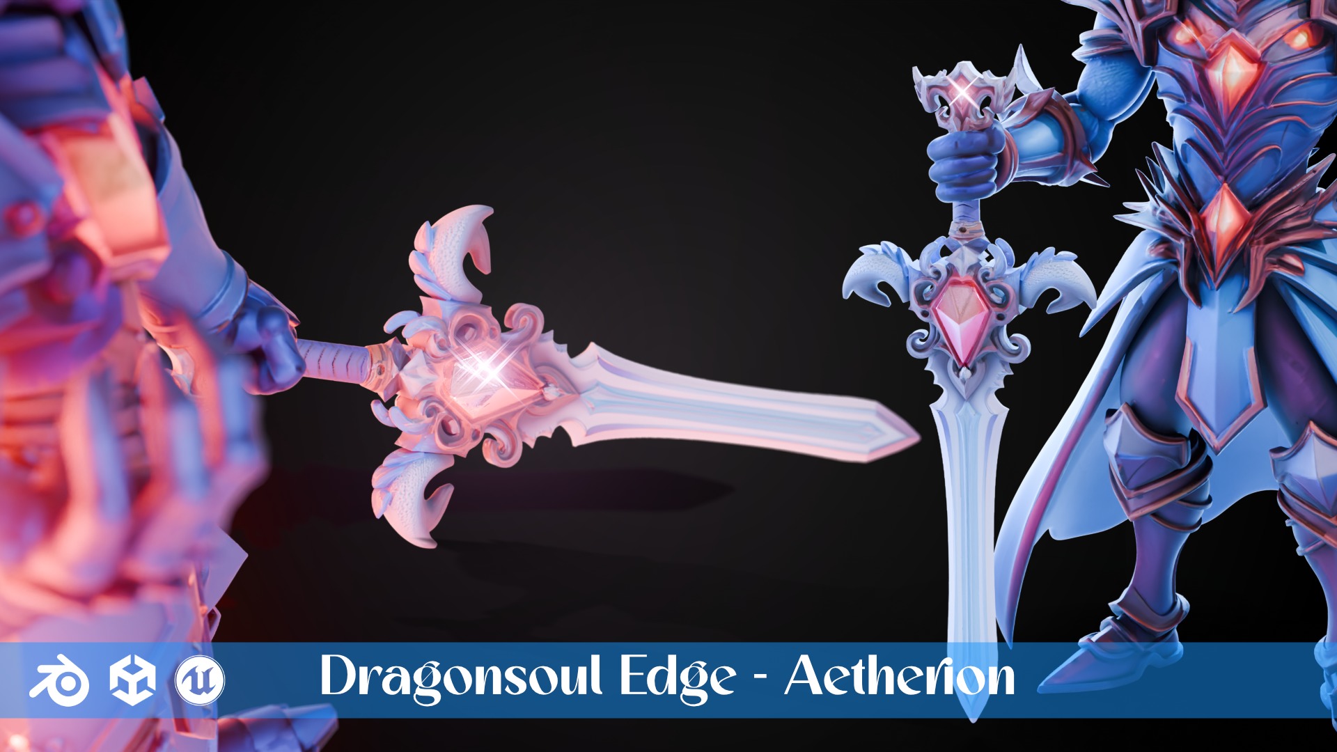 Stylized Sword - Dragonsoul Edge Pack 3D Model Collection_8