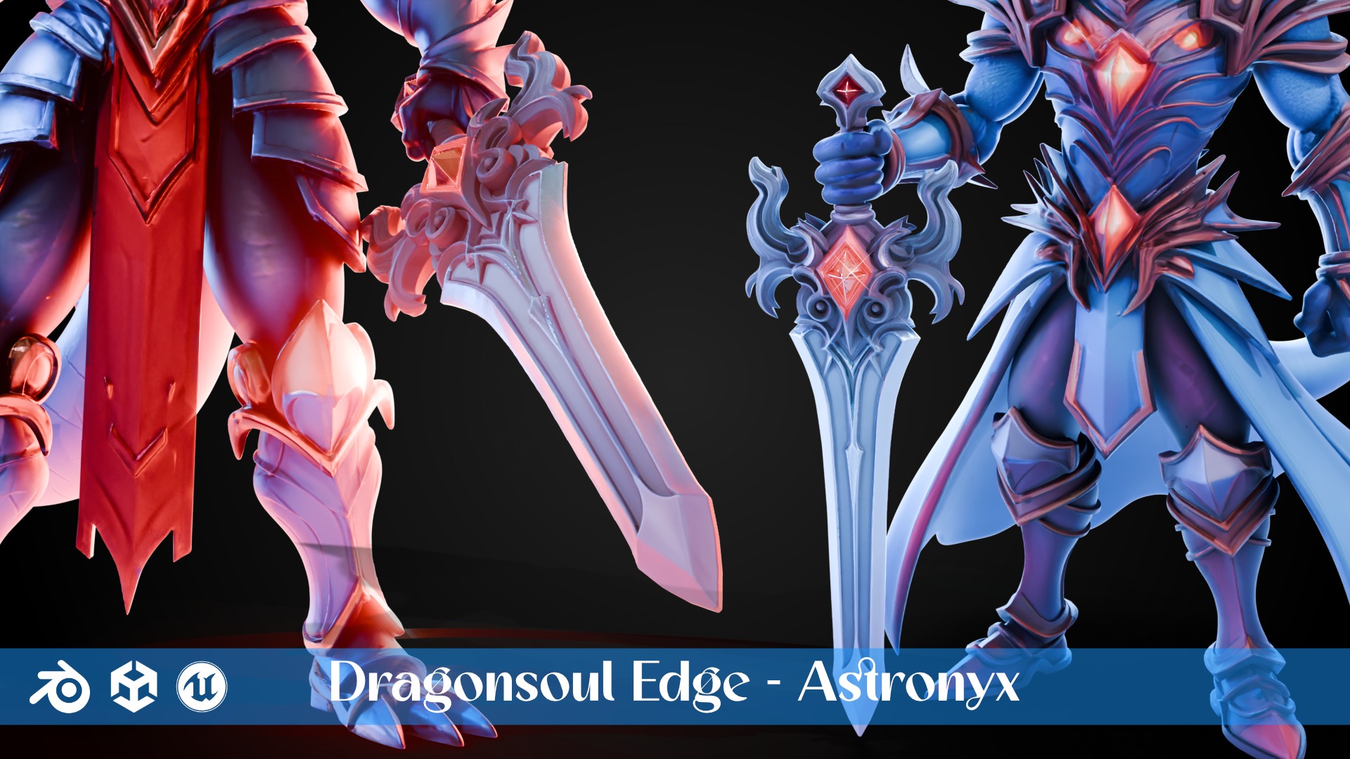 Stylized Sword - Dragonsoul Edge Pack 3D Model Collection_6
