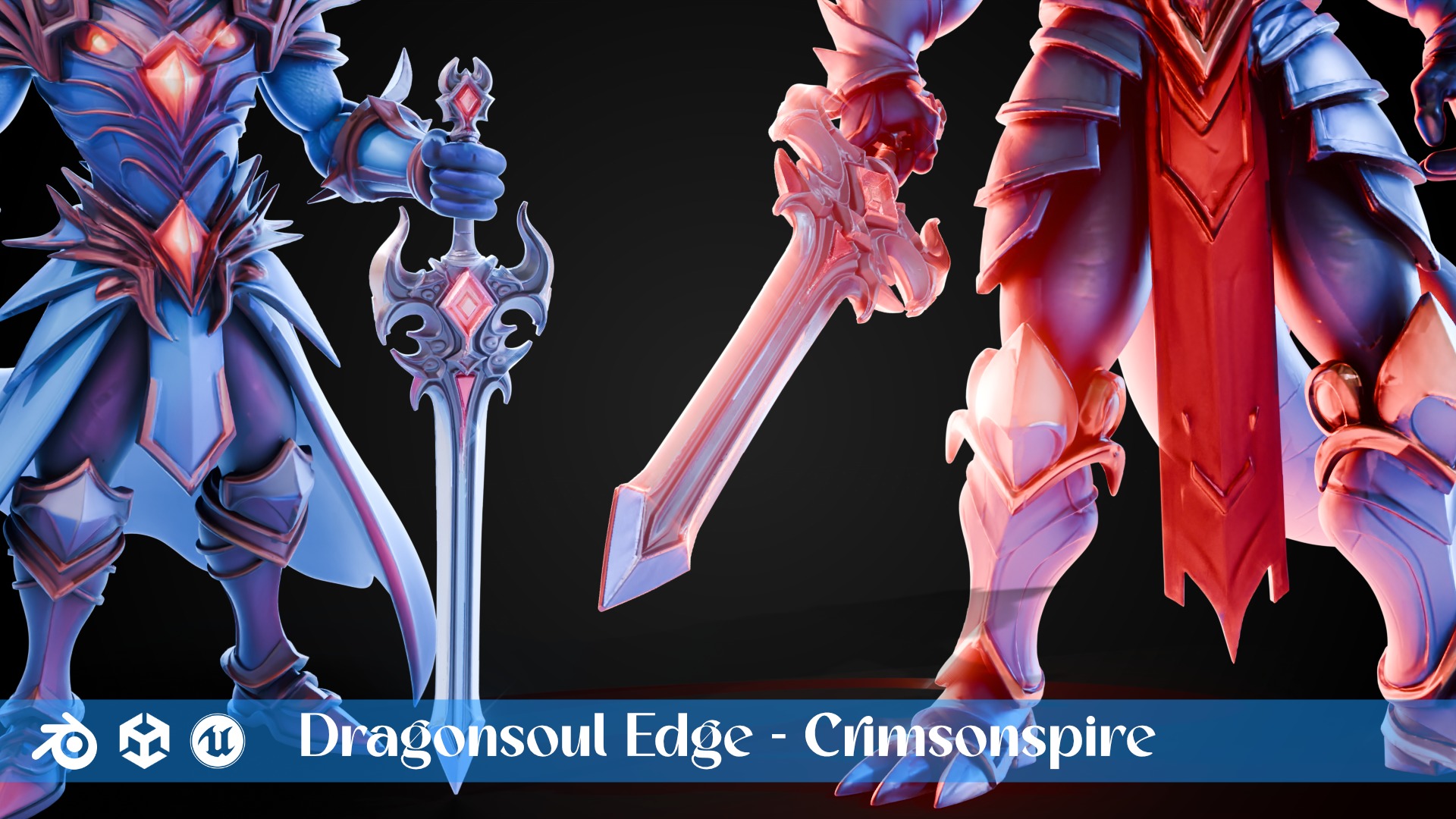 Stylized Sword - Dragonsoul Edge Pack 3D Model Collection_3