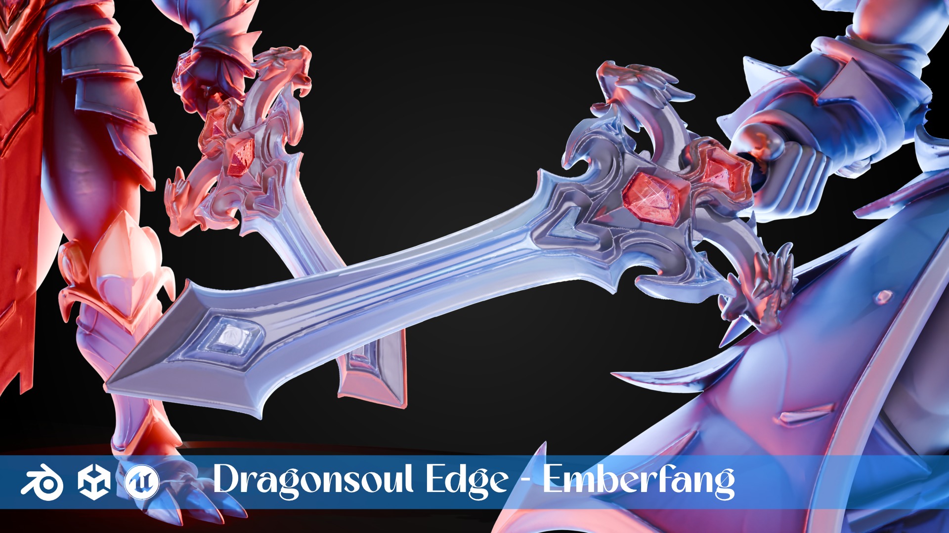 Stylized Sword - Dragonsoul Edge Pack 3D Model Collection_2