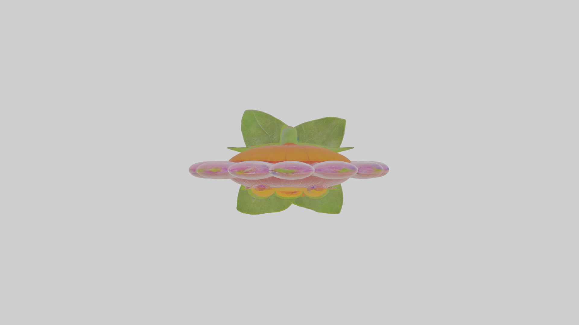 Cartoon Flower Low-poly 3D model_23