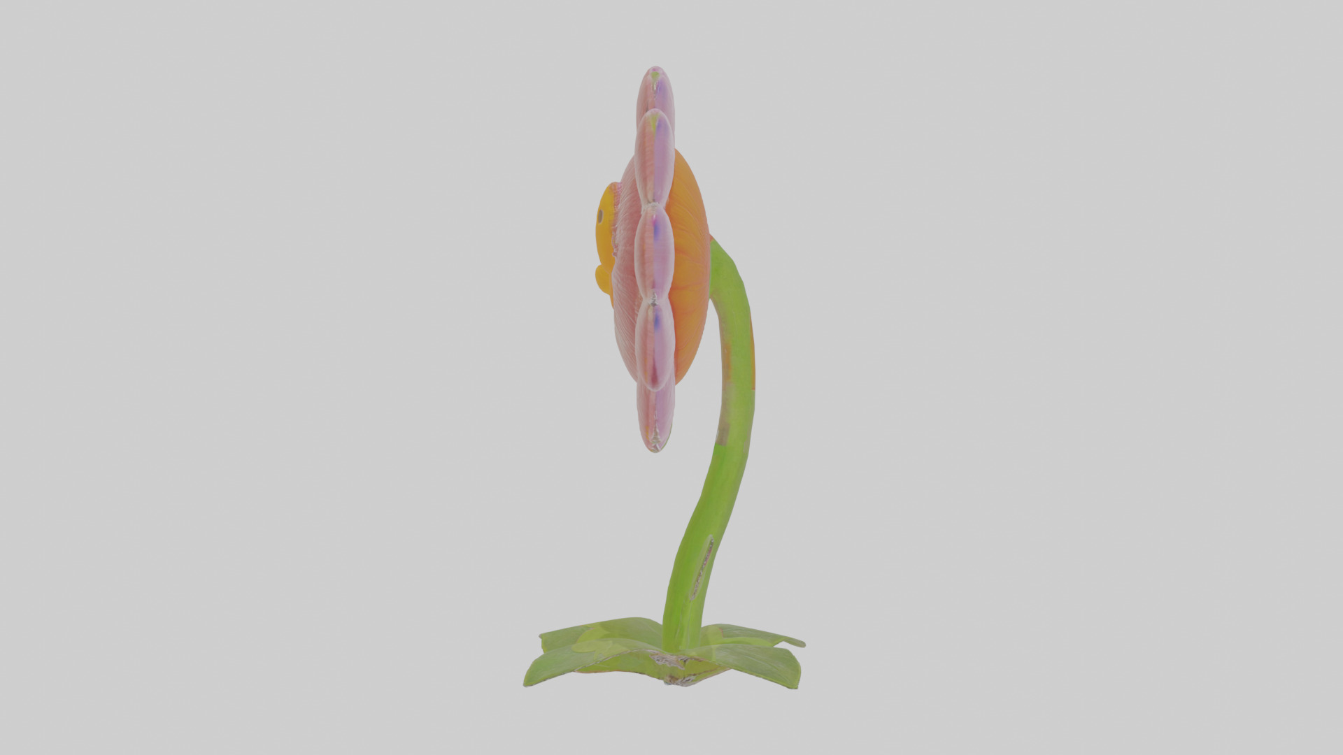 Cartoon Flower Low-poly 3D model_19