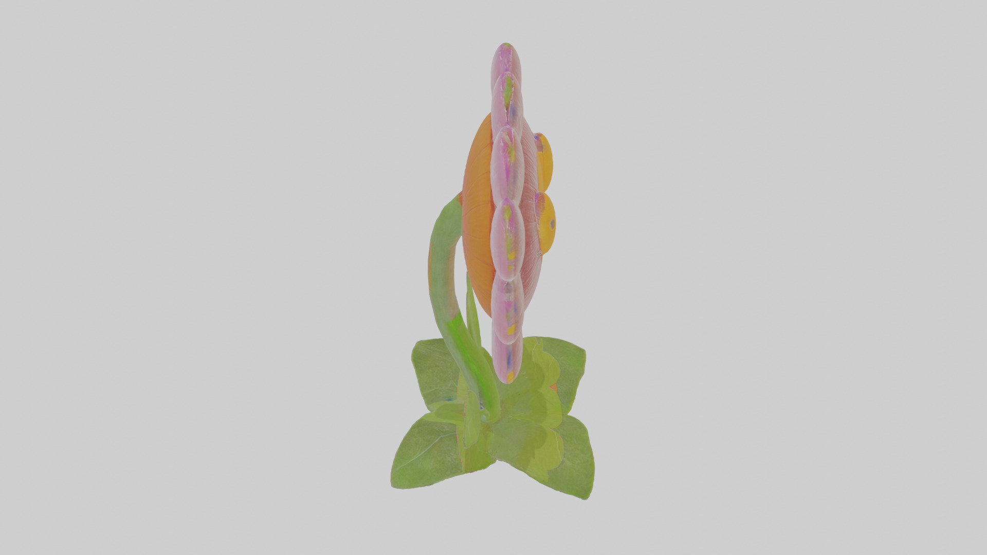 Cartoon Flower Low-poly 3D model_28