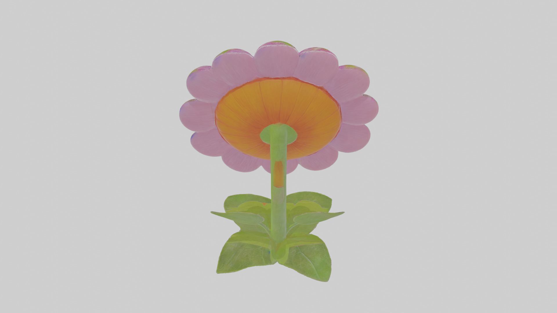 Cartoon Flower Low-poly 3D model_24