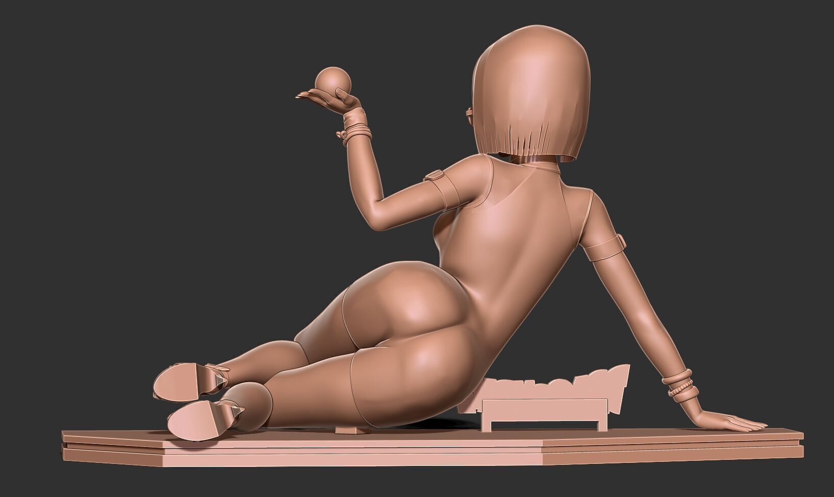 Android 18 - Poker girl part 2 3D print model_10