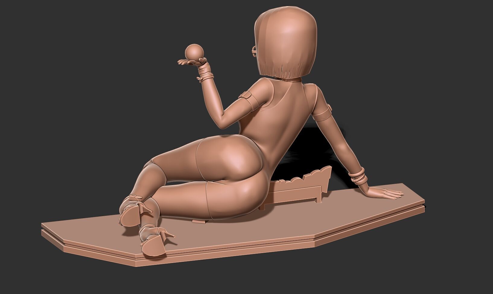 Android 18 - Poker girl part 2 3D print model_19