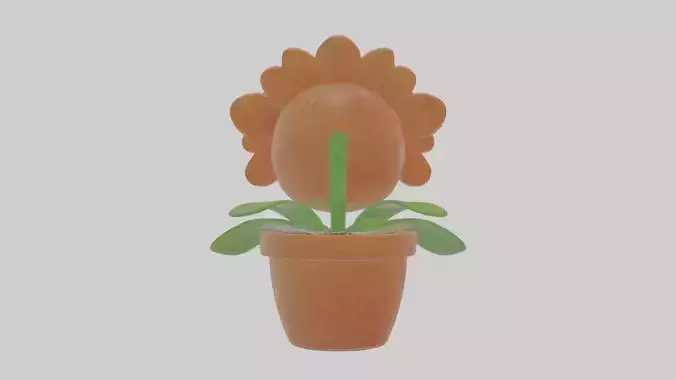 Cartoon Flower Pot