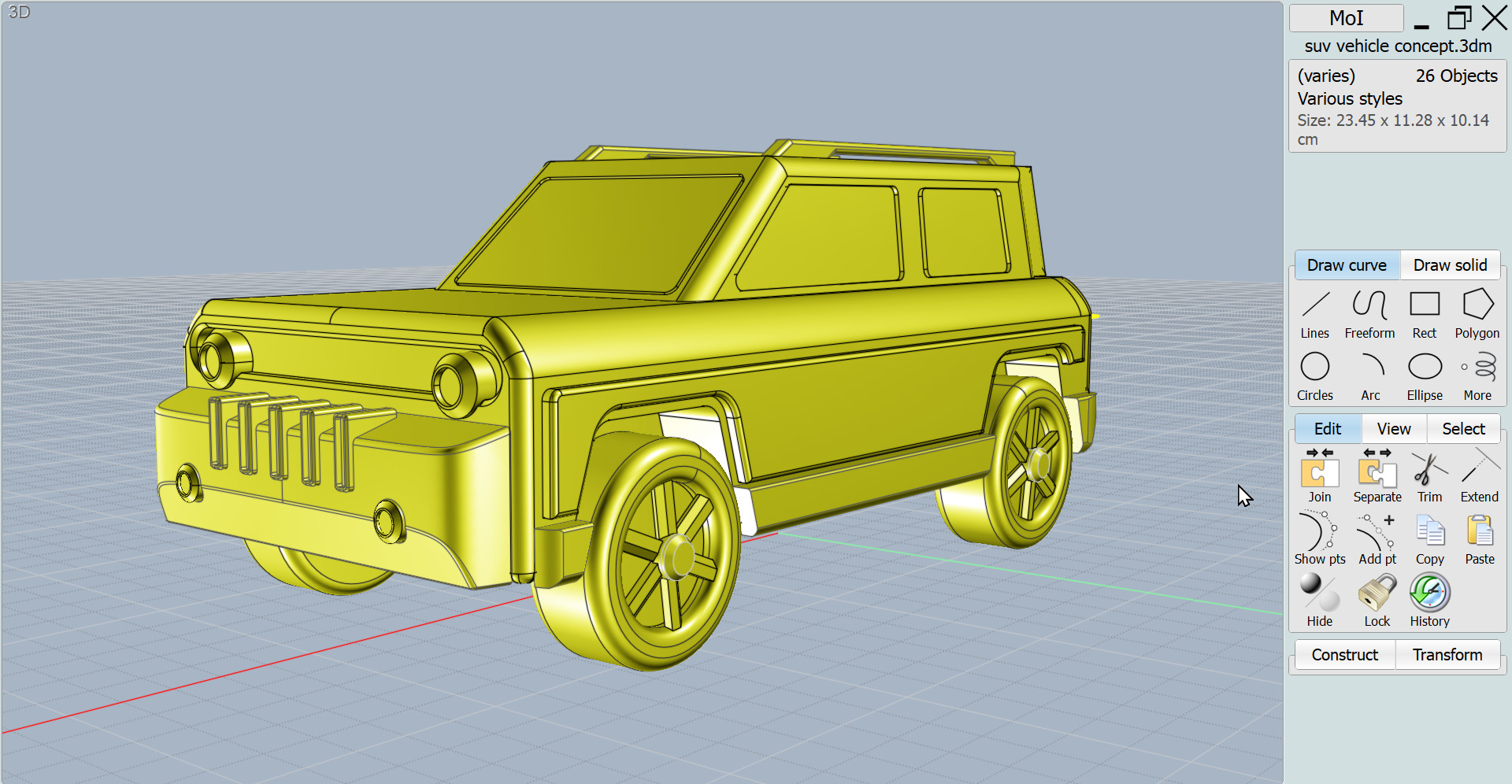 3d printable robust vehicle concept 3D print model_9