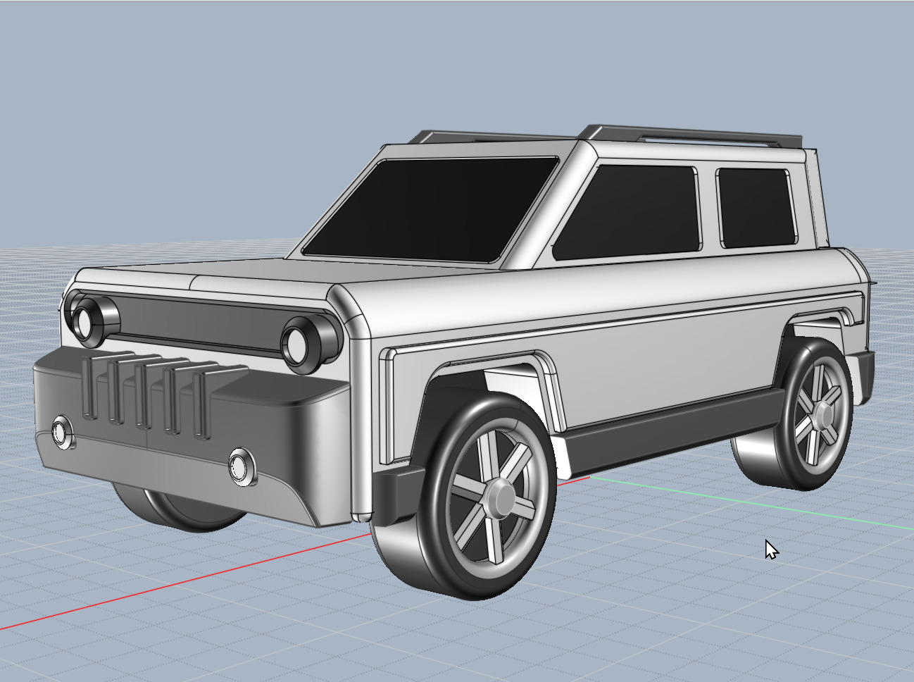 3d printable robust vehicle concept 3D print model_6