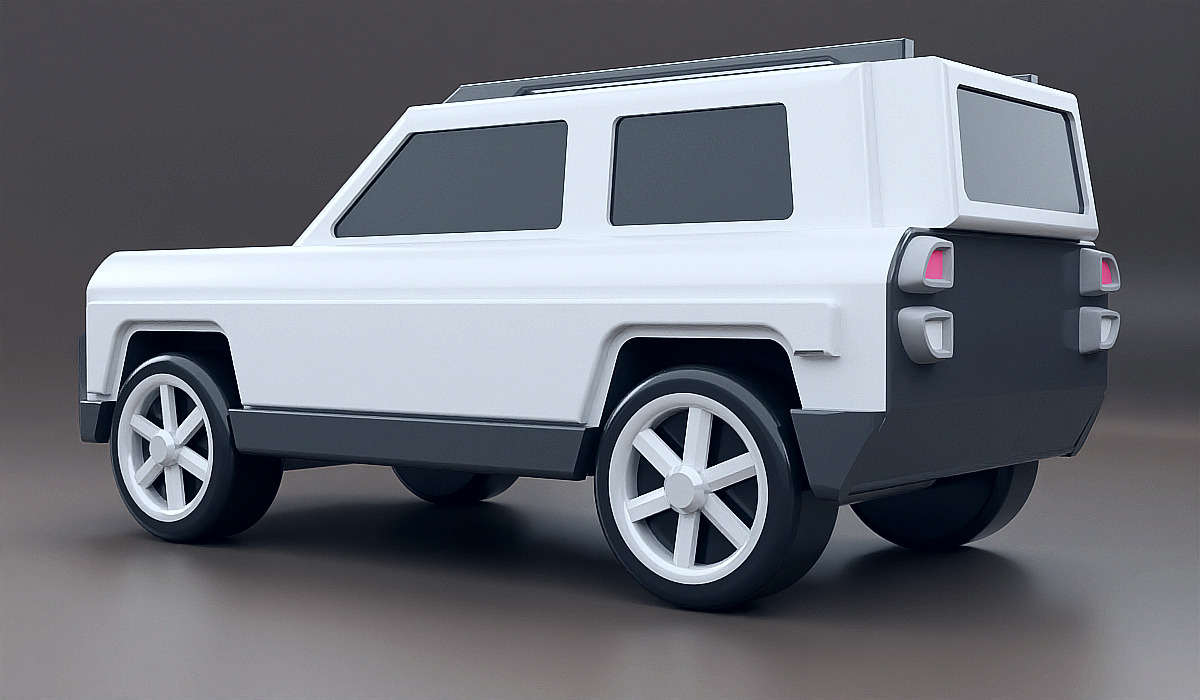3d printable robust vehicle concept 3D print model_1