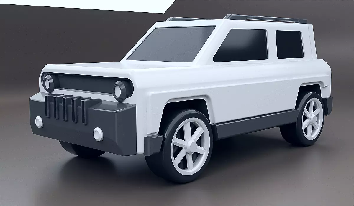 3d printable robust vehicle concept 3D print model_0
