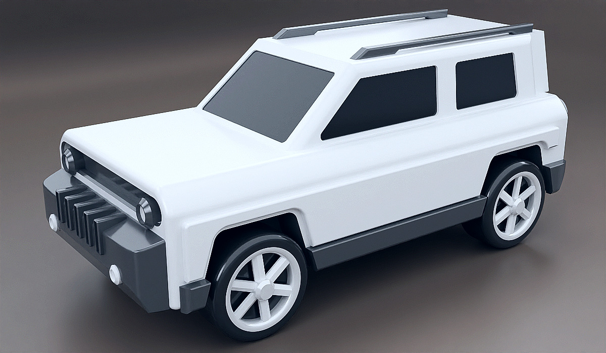 3d printable robust vehicle concept 3D print model_2
