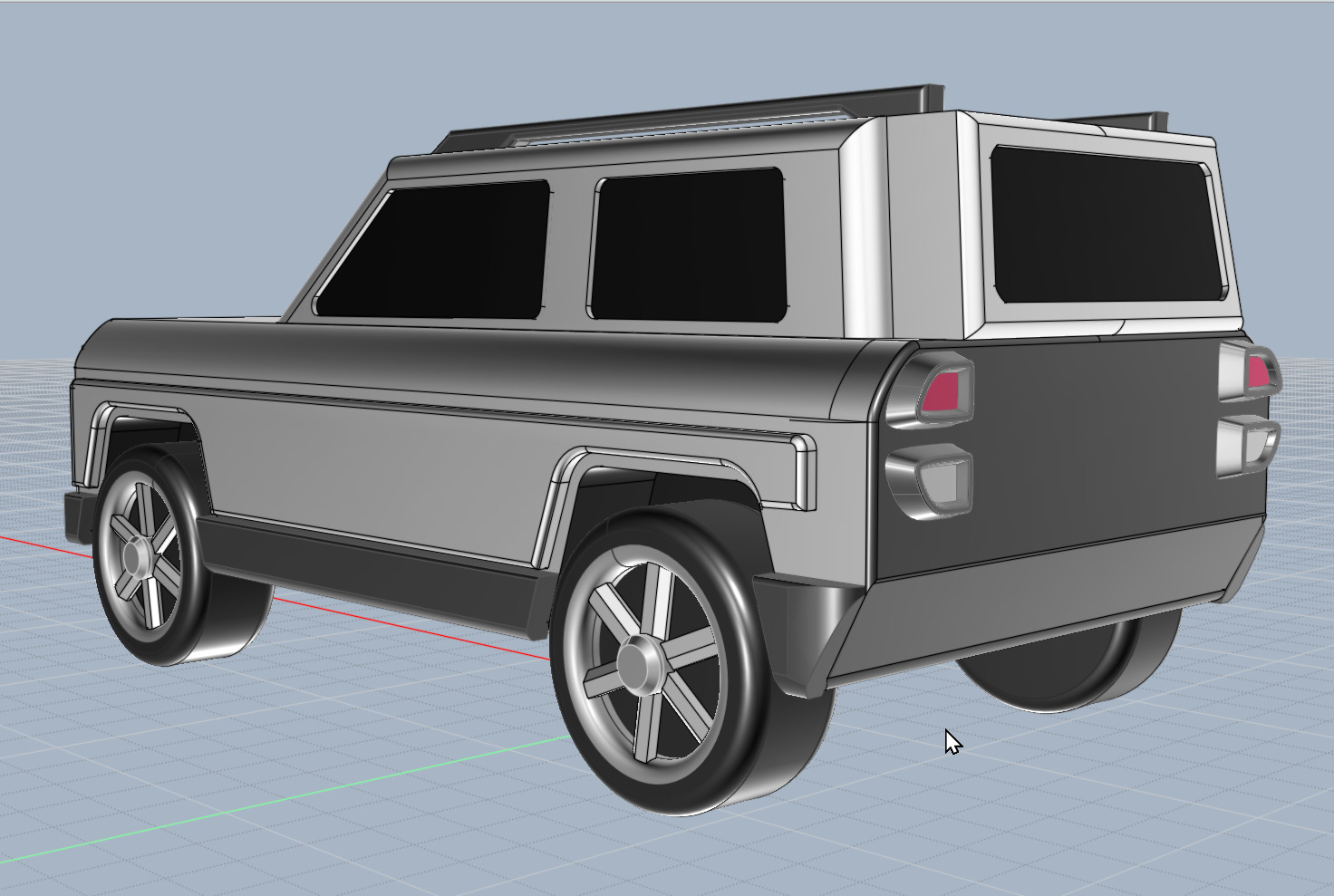 3d printable robust vehicle concept 3D print model_7